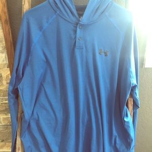 Mens under armour long sleeve hooded shirt